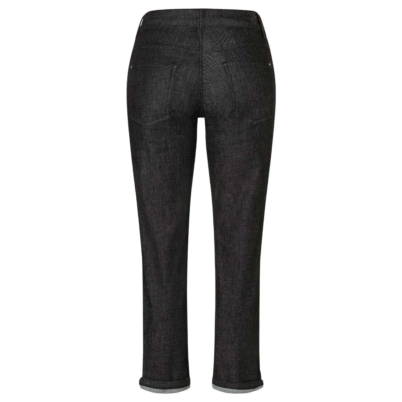 MAC Dream Cropped Ankle Jeans in Schwarz, Seitenansicht