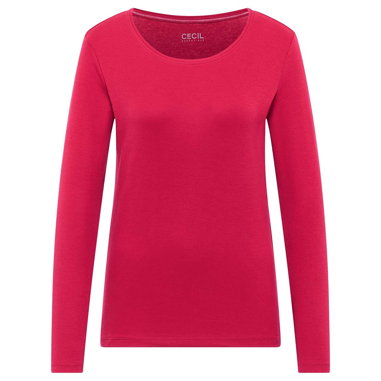 Cecil Damen Langarm Shirt Pia beaujolais red