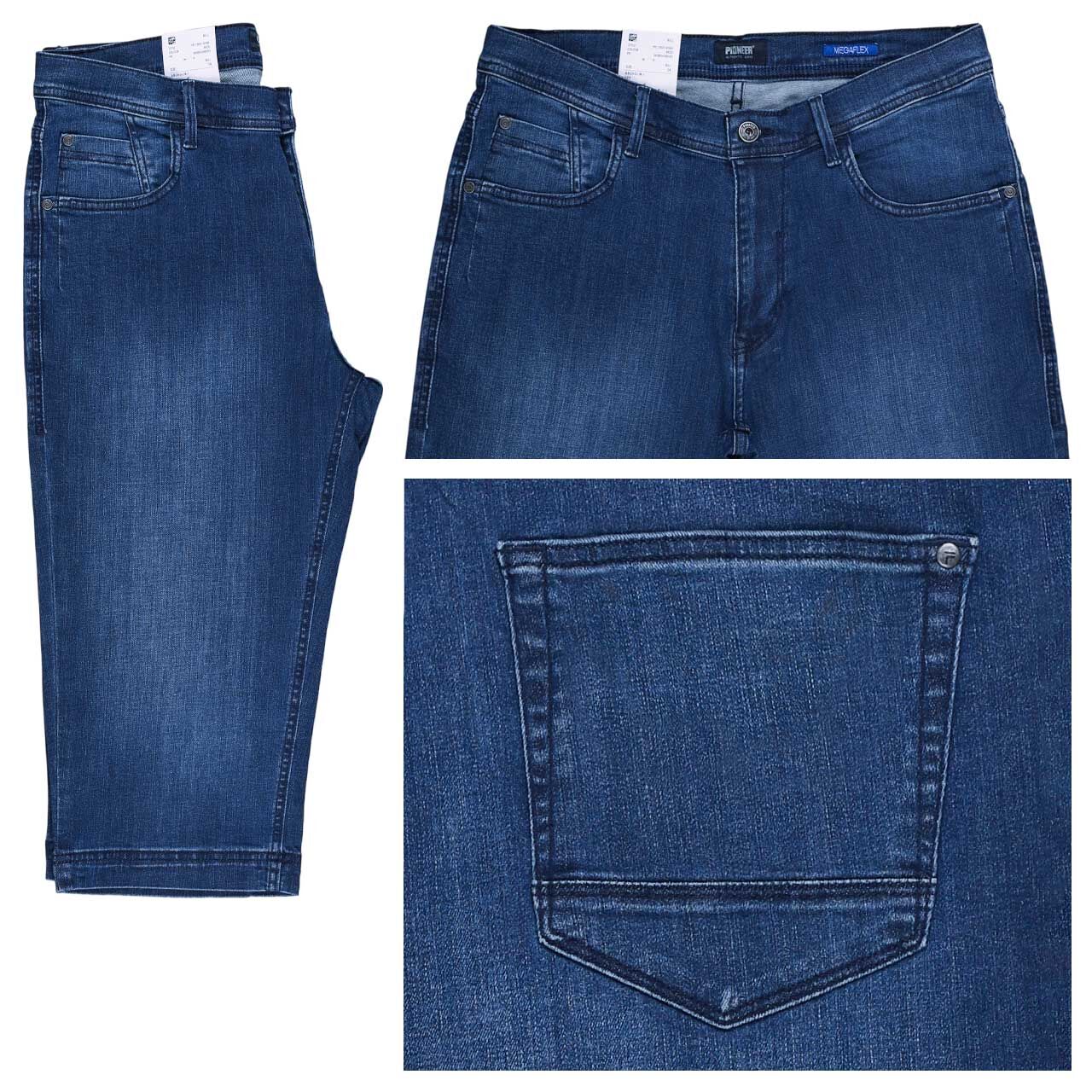 Pioneer Bill 3/4 Jeans Megaflex blue raw used
