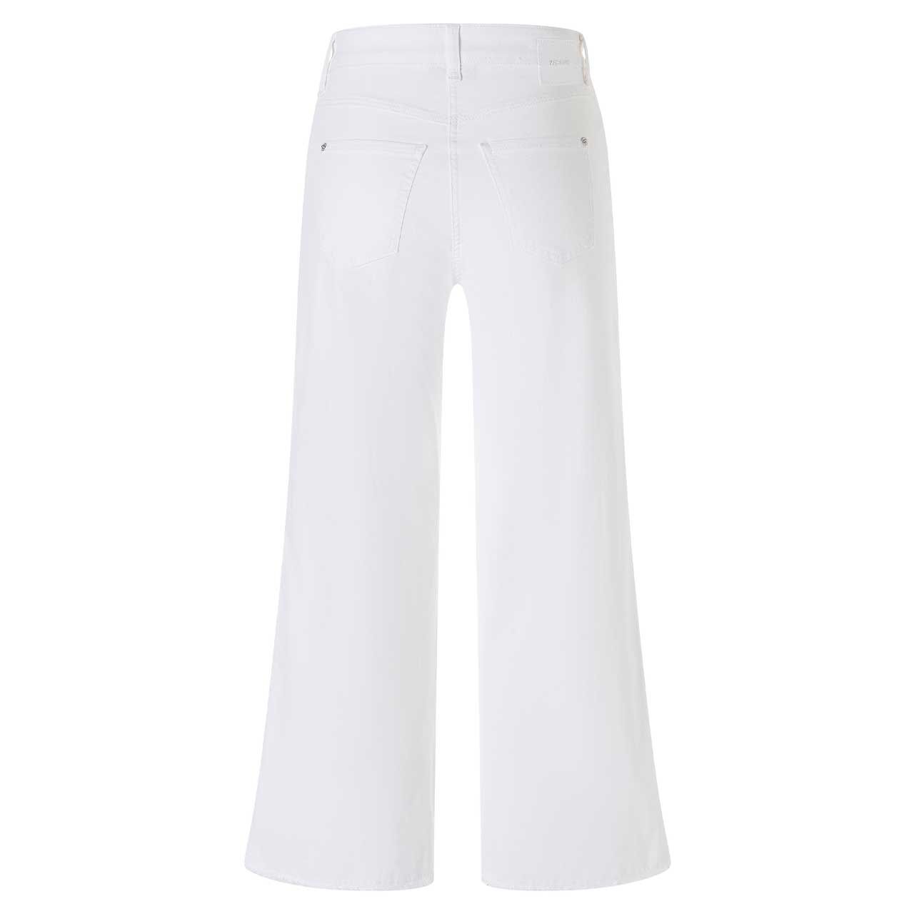 Stretch Damen Ankle Jeans Dream Wide Cropped von MAC in Weiß, Rückansicht
