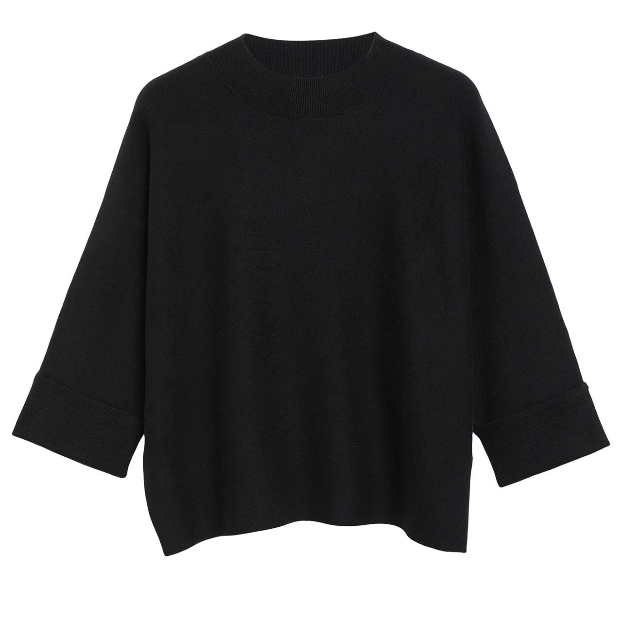 Comma Damen 3/4 Arm Pullover black