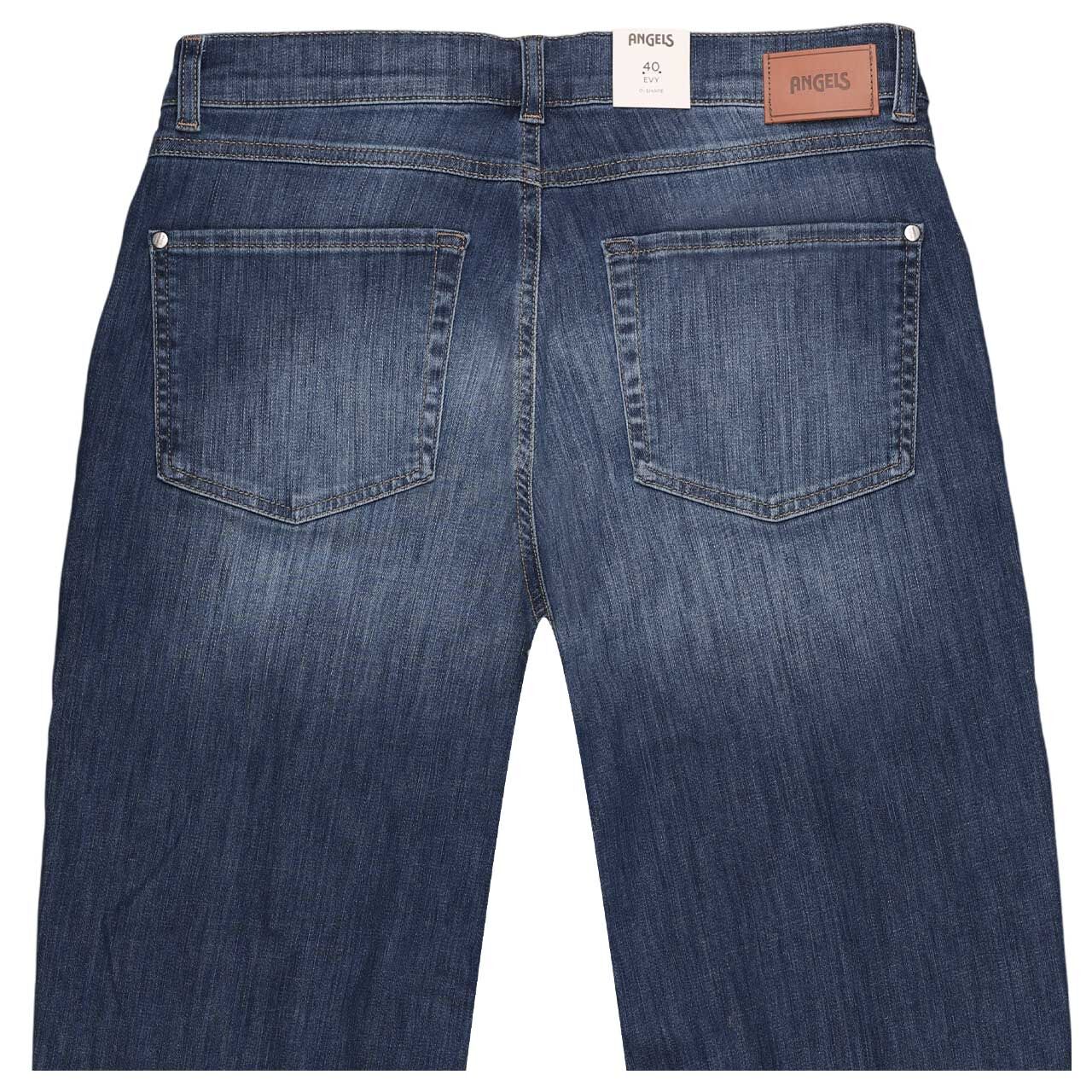Damen Ankle Jeans Evy Barrel von Angels in Blau angewaschen, detaillierte Rückansicht