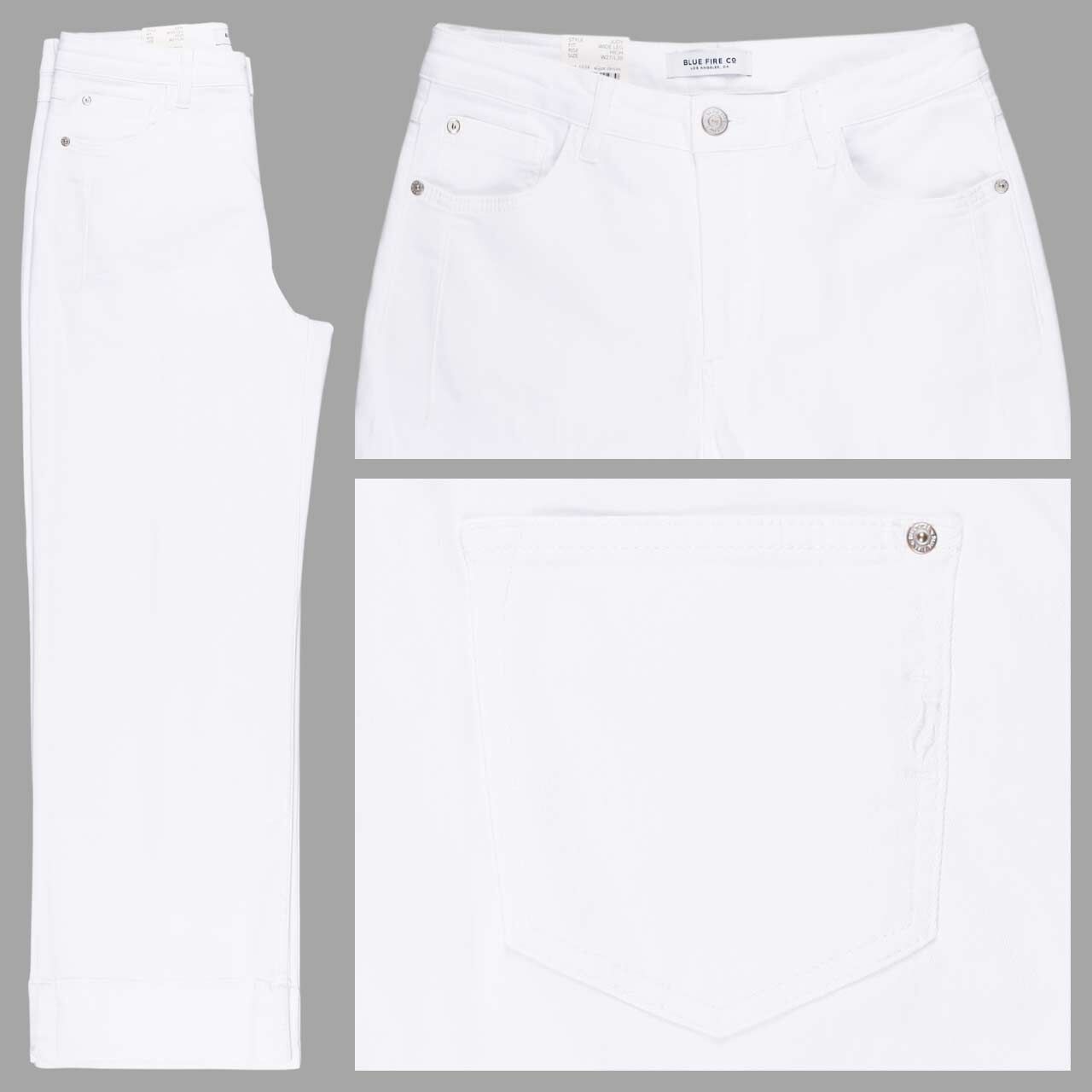 Blue Fire Judy Jeans white denim