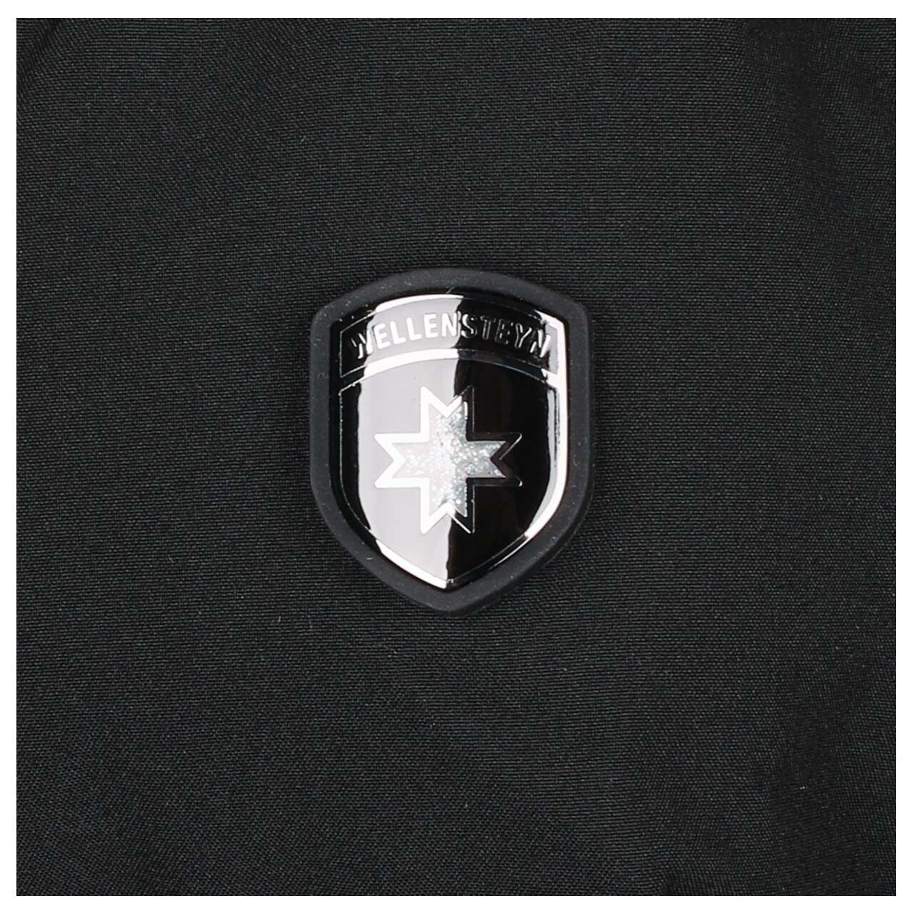 Damen Jacke Goldmine Extra Long von Wellensteyn in Schwarz, Detailansicht Logo