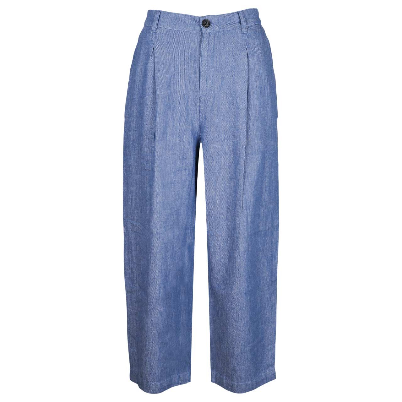 s.Oliver Damen 7/8 Leinenhose mid blue
