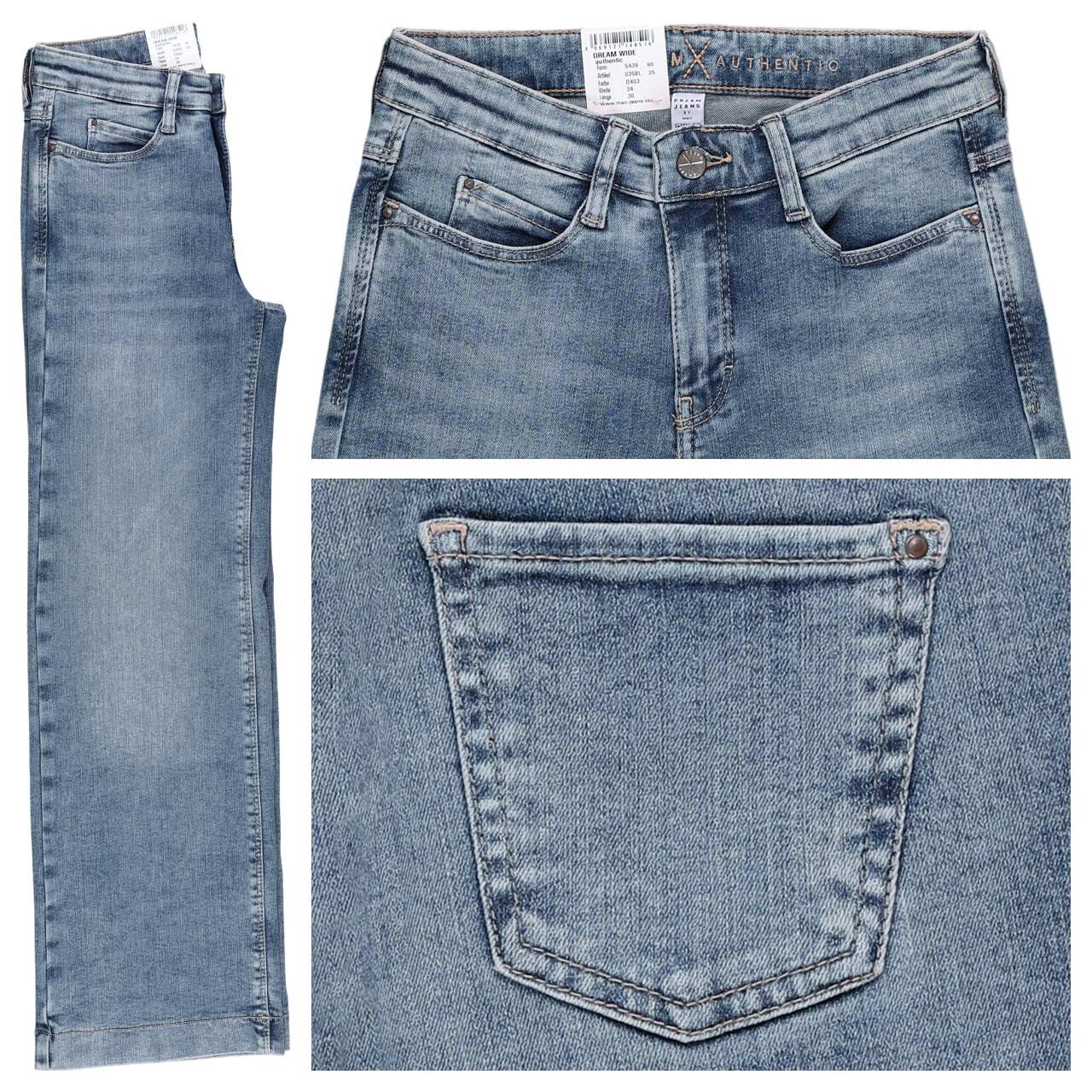 MAC Dream Wide Jeans authentic sky blue wash