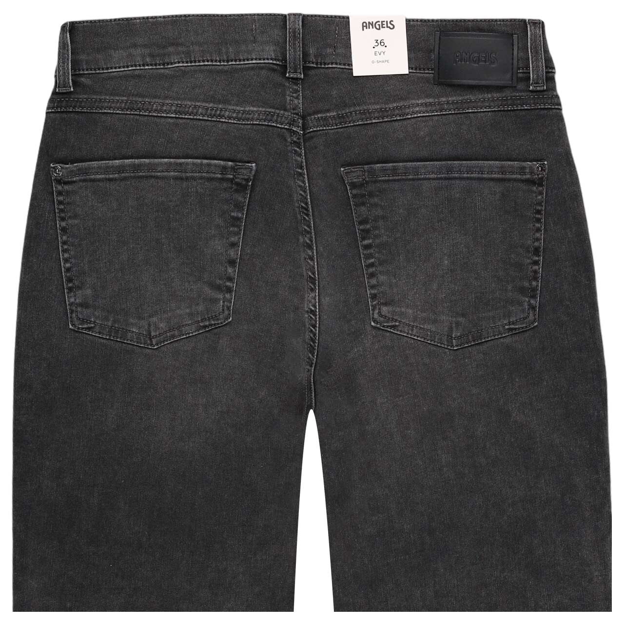 Damen Ankle Jeans Evy von Angels in Grau verwaschen, detaillierte Rückansicht