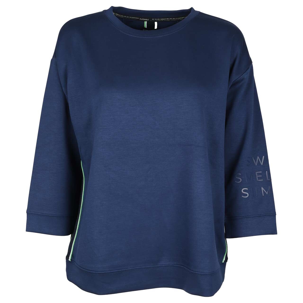 Soquesto Damen 3/4 Arm Sweatshirt french blue