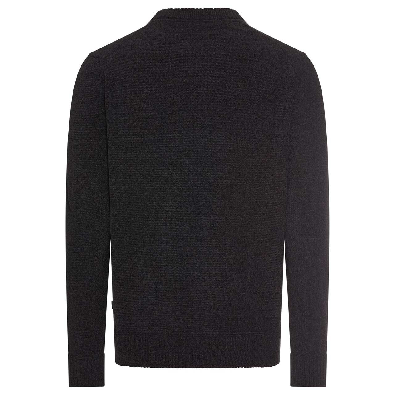 Herren Pullover von Camel active in der Farbe Schwarz meliert, Rückansicht