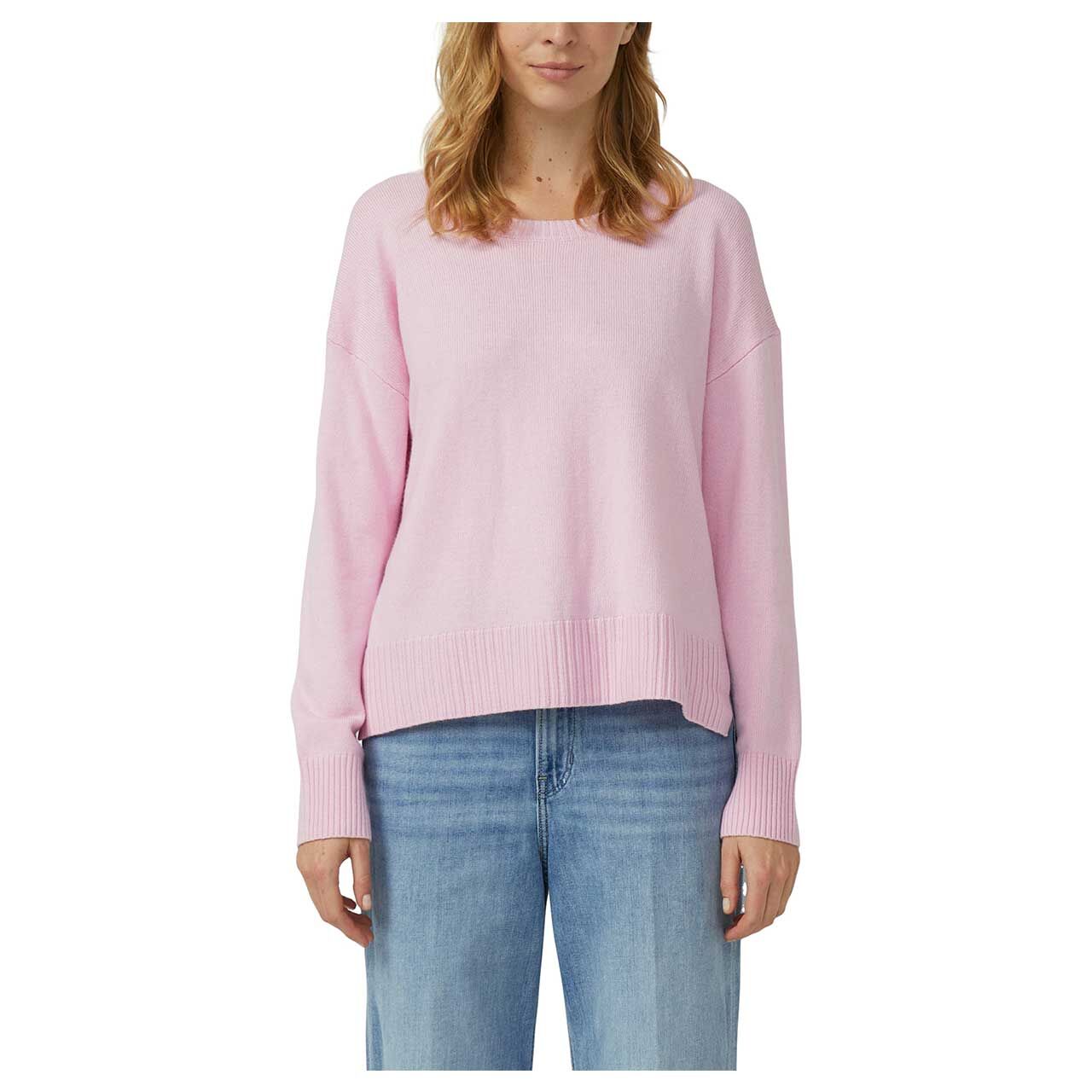 s.Oliver Damen Pullover in Rosa, Vorderansicht am Model