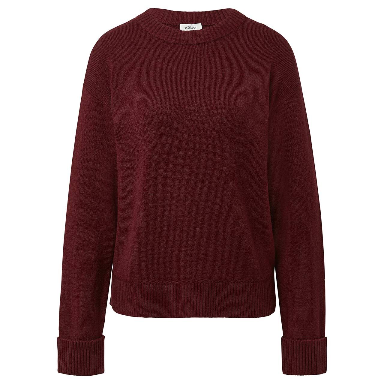 s.Oliver Damen Pullover dark merlot knit