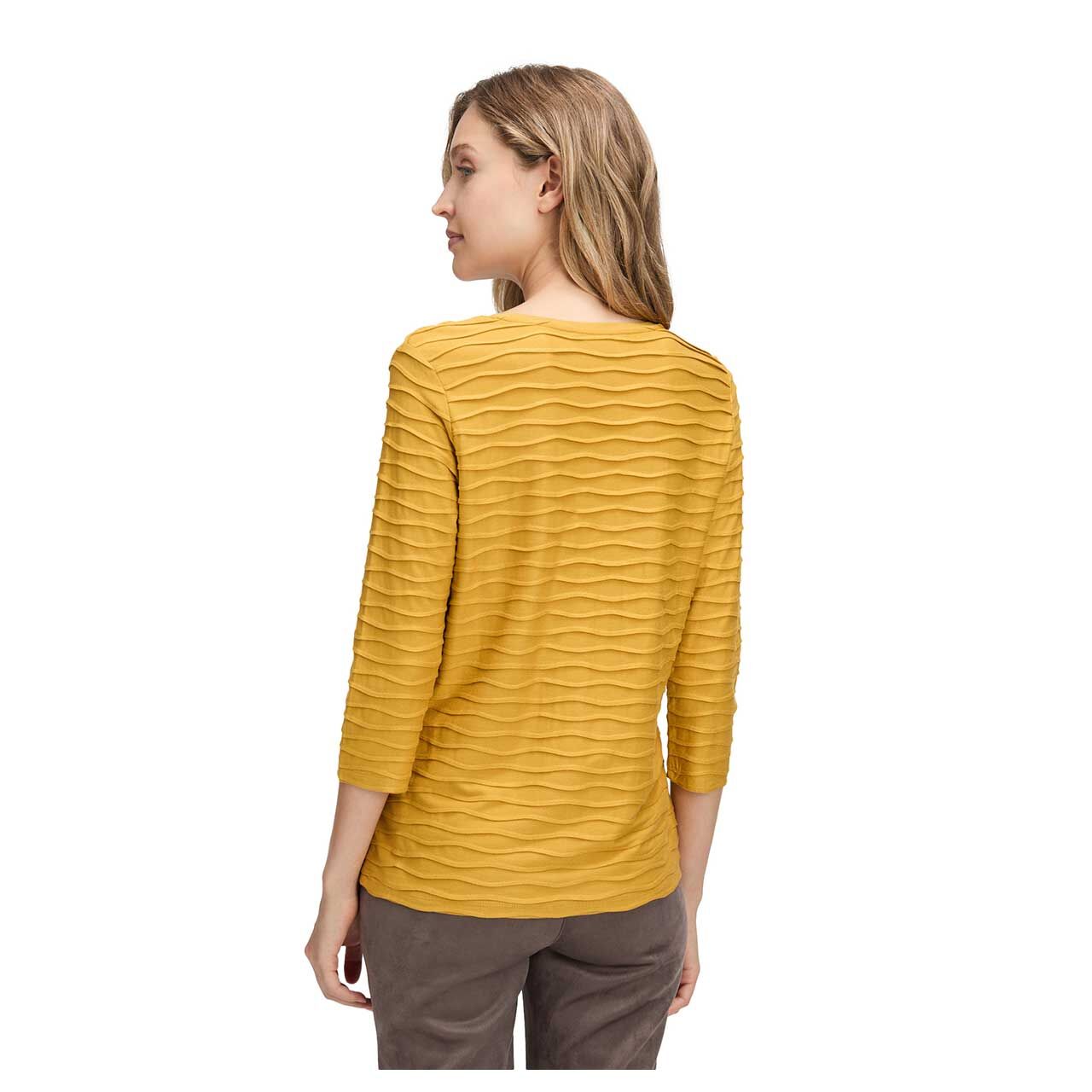 Damen 3/4 Arm Shirt von Betty Barclay in Gelb , Rückansicht am Model