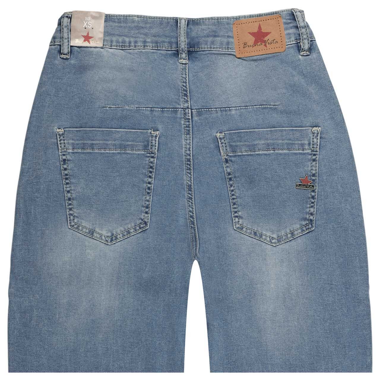 Damenjeans Barrel-F 7/8 Stretch Denim von Buena Vista in Blau, detaillierte Rückansicht