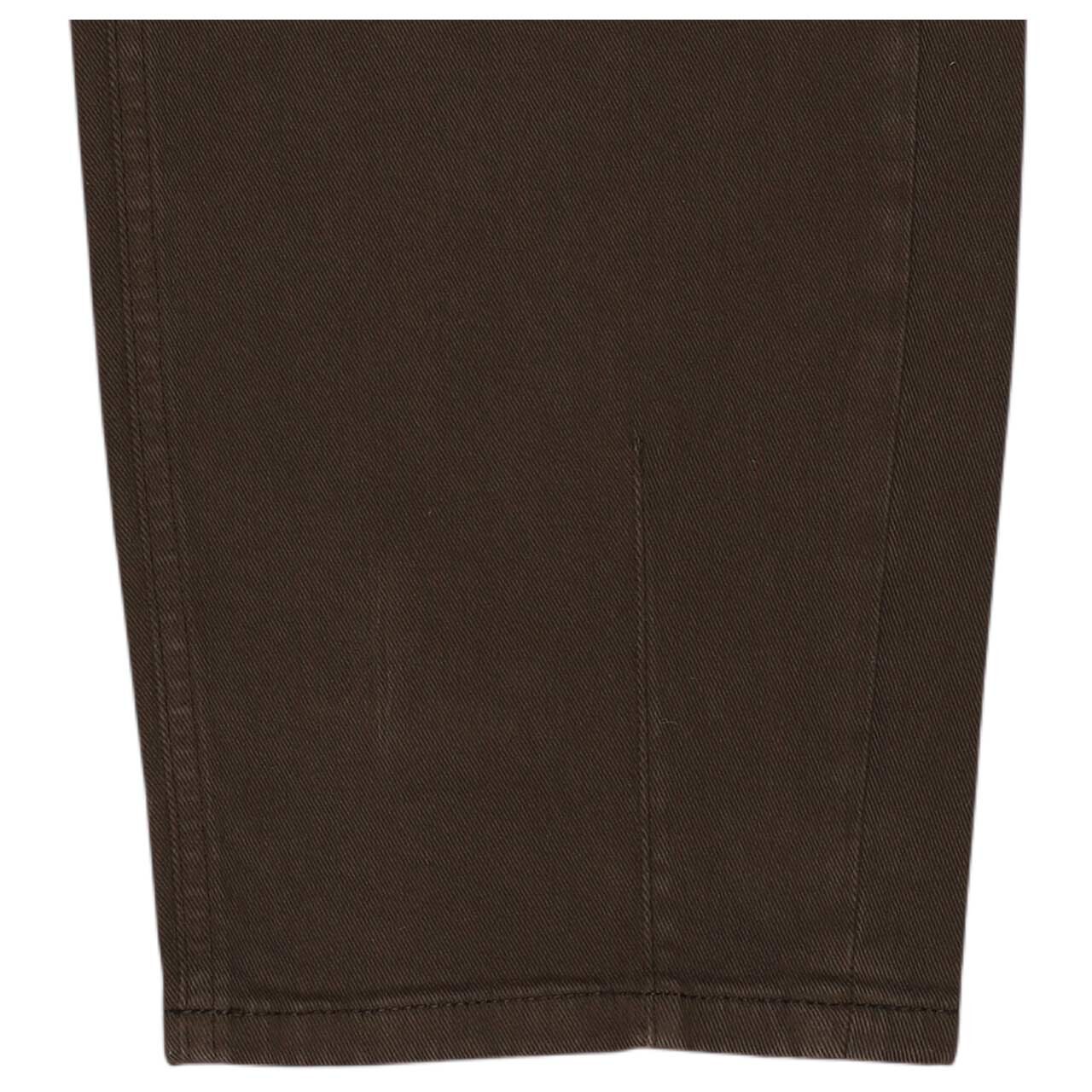 Damen Ankle Jeans Kaia von Blue Fire in Dunkelbraun, Detailansicht Saum