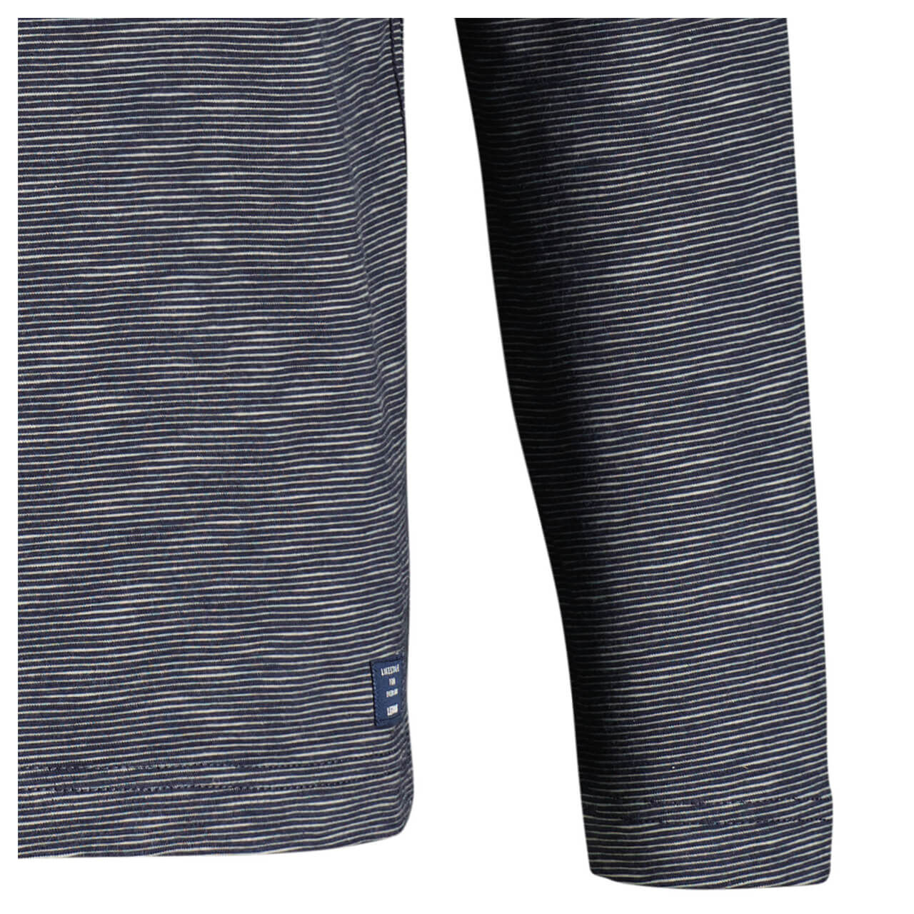 Lerros Herren Langarm Shirt vintage blue stripes