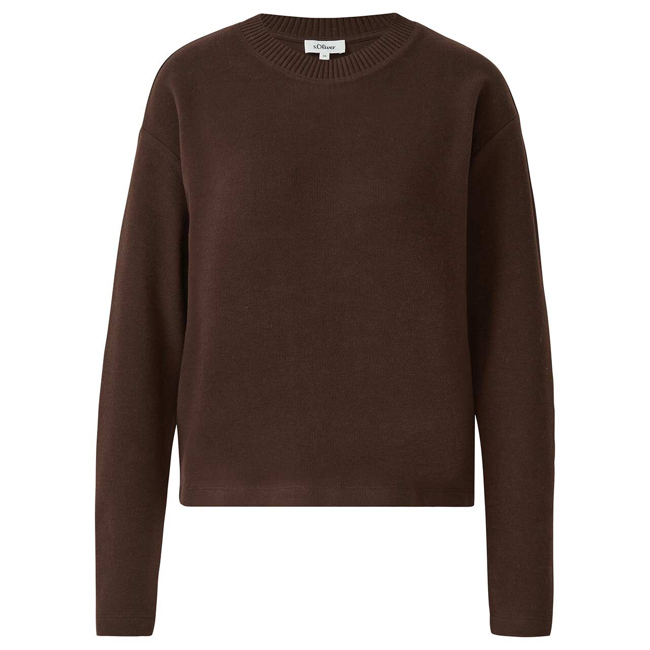 s.Oliver Damen Sweatshirt coffee brown