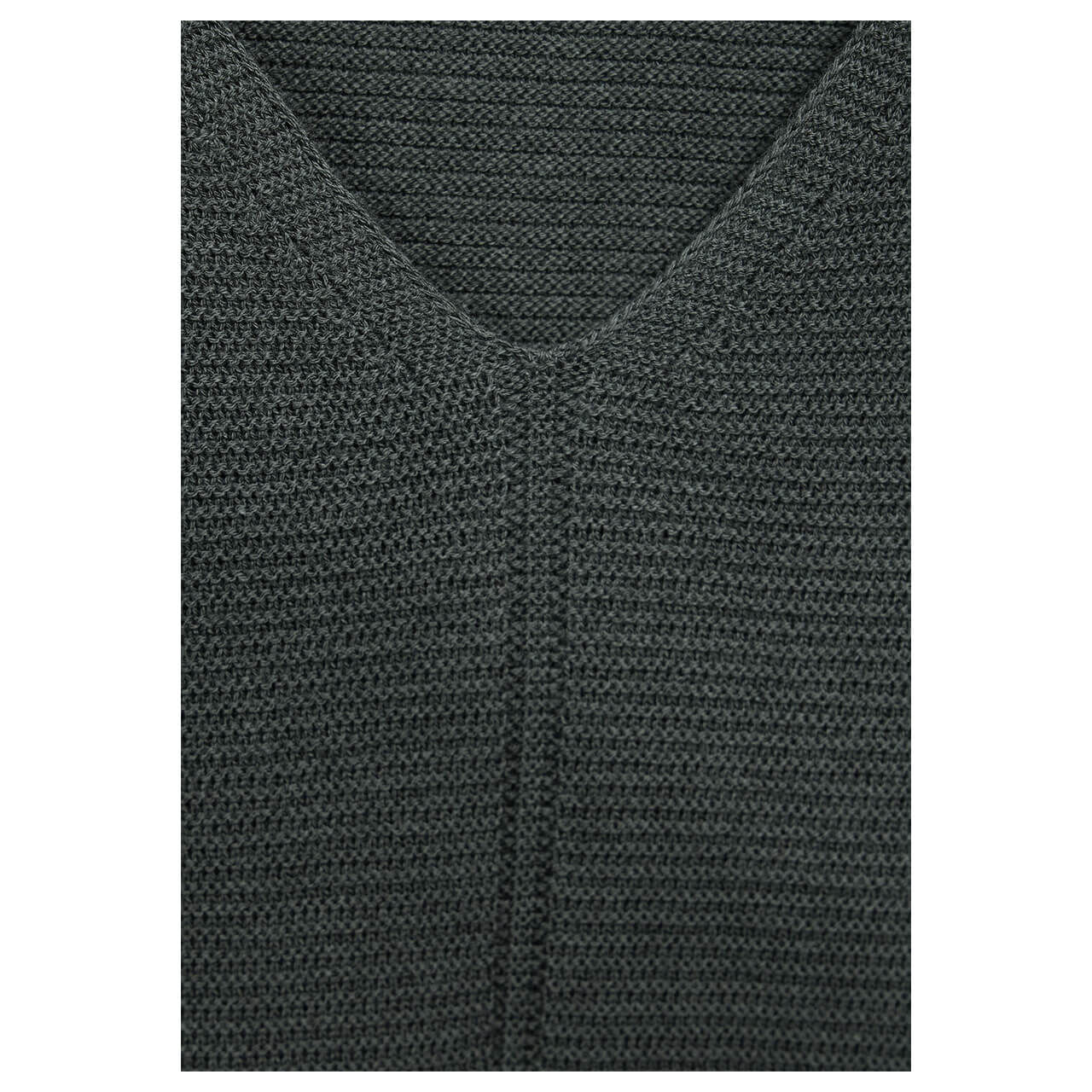 Cecil Damen 3/4 Arm Pullover Structured V-Neck strong khaki