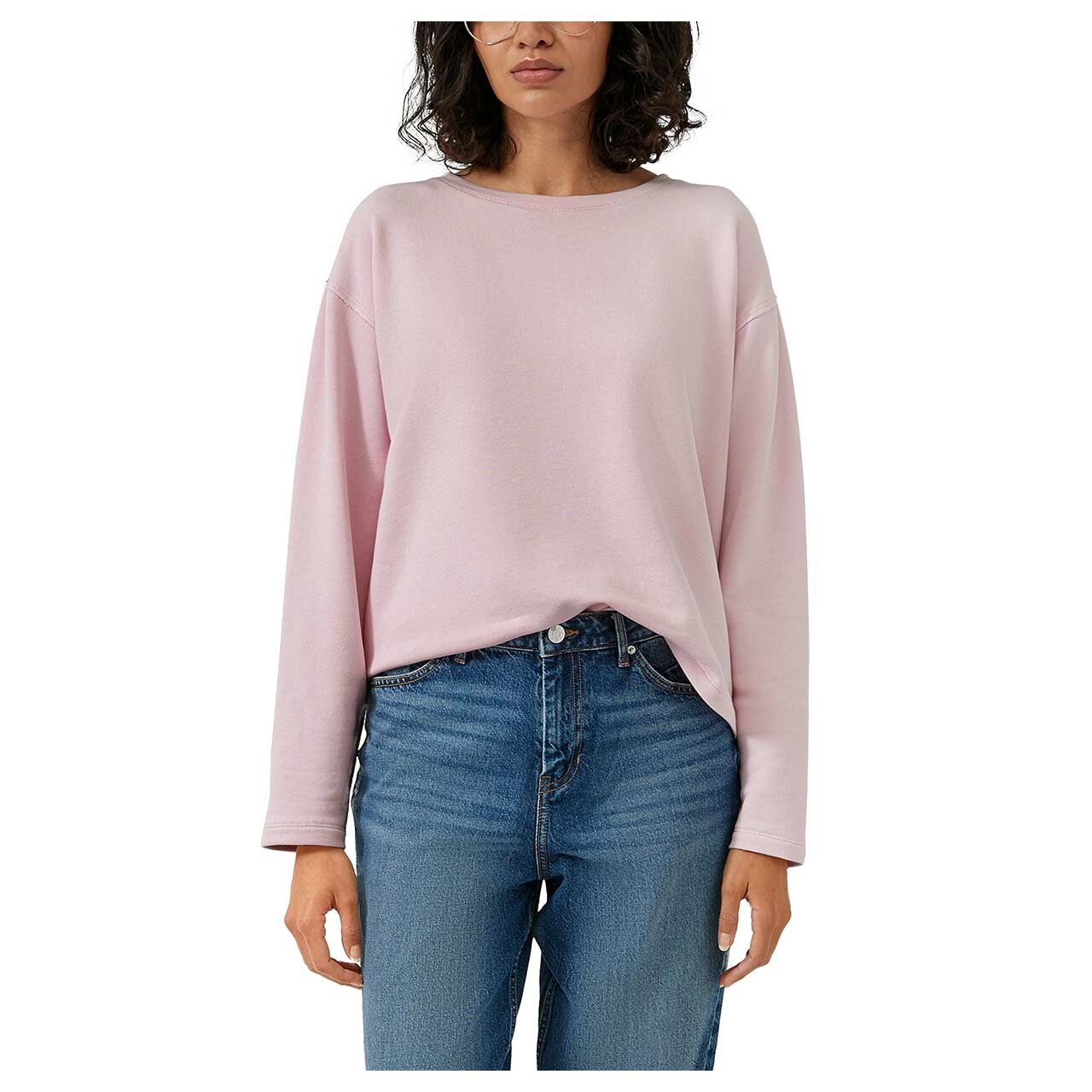 s.Oliver Damen Pullover in Rosa, Vorderansicht am Model