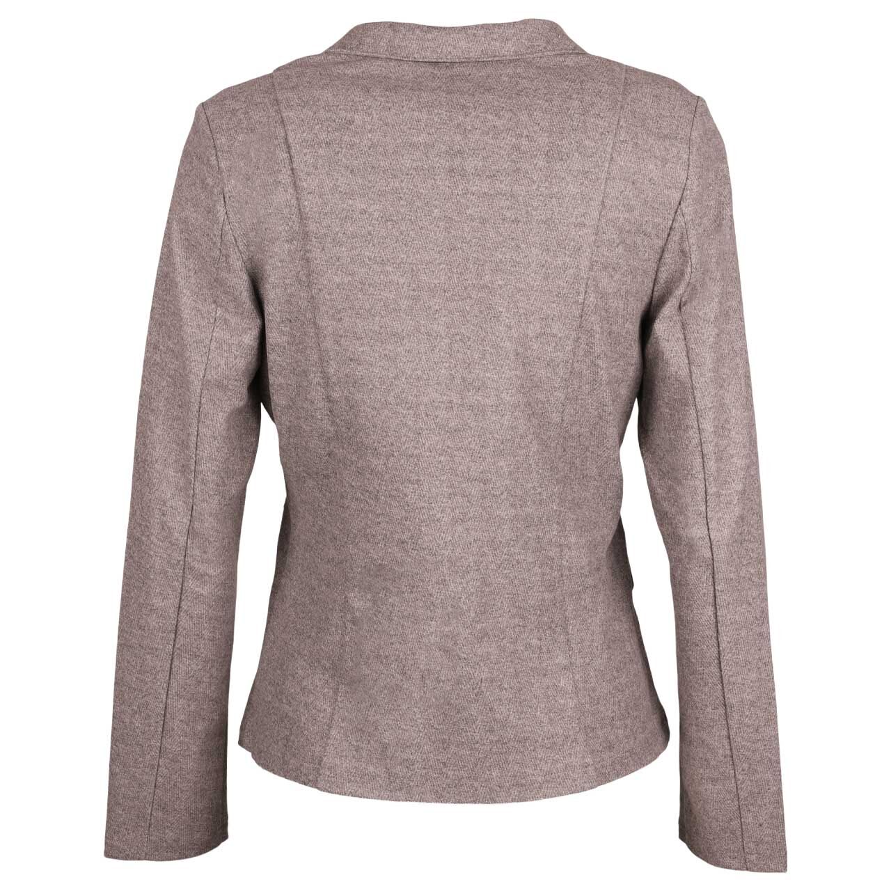 Damen Short Blazer von Senoritas ICON in Greige mit Print, Rückansicht