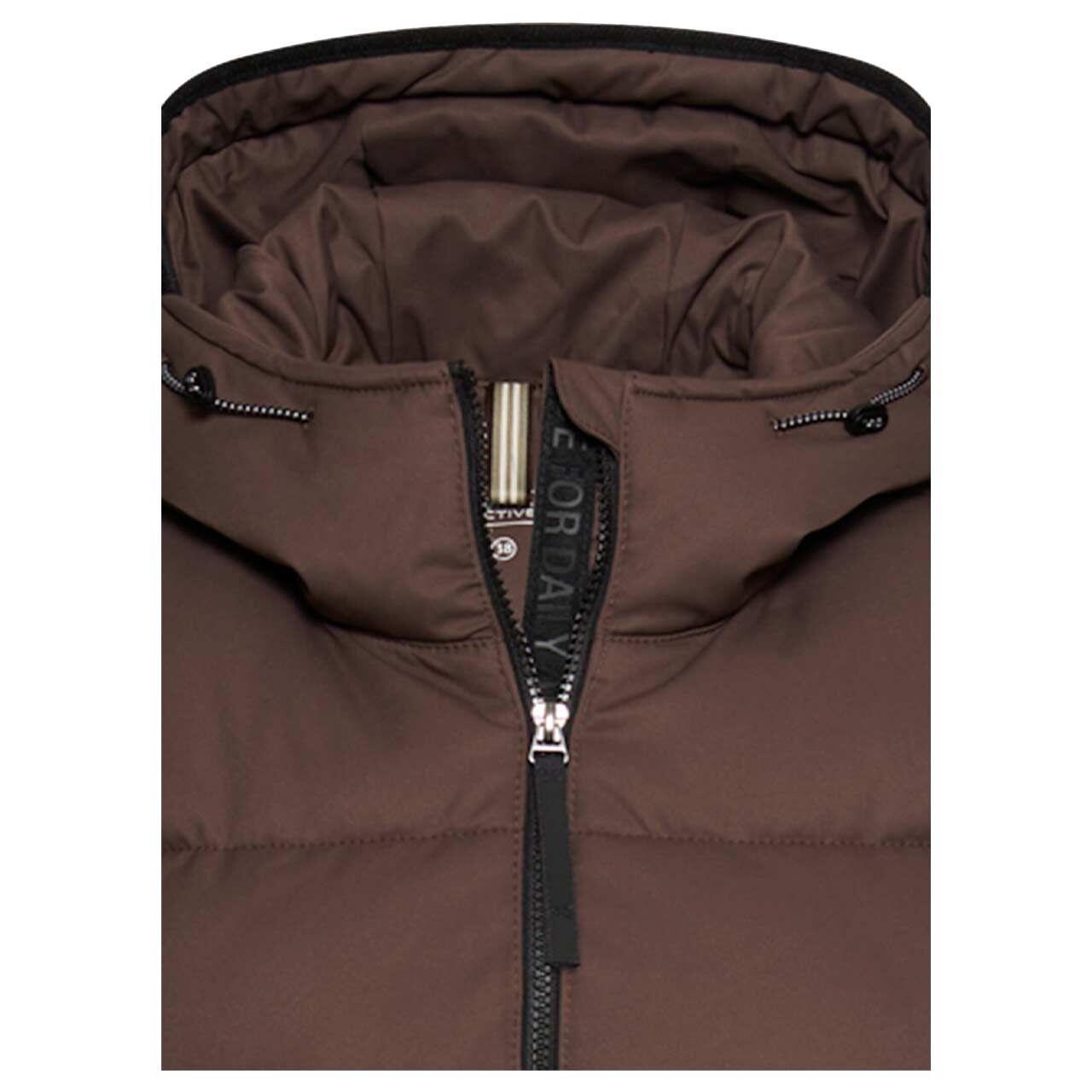 Damen Parka von Camel active in Dunkelbraun, detaillierte Vorderansicht