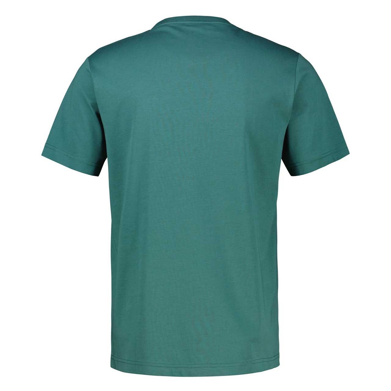 Herren T-Shirt von lerros in Dunkelgrün mit Print, Rückansicht