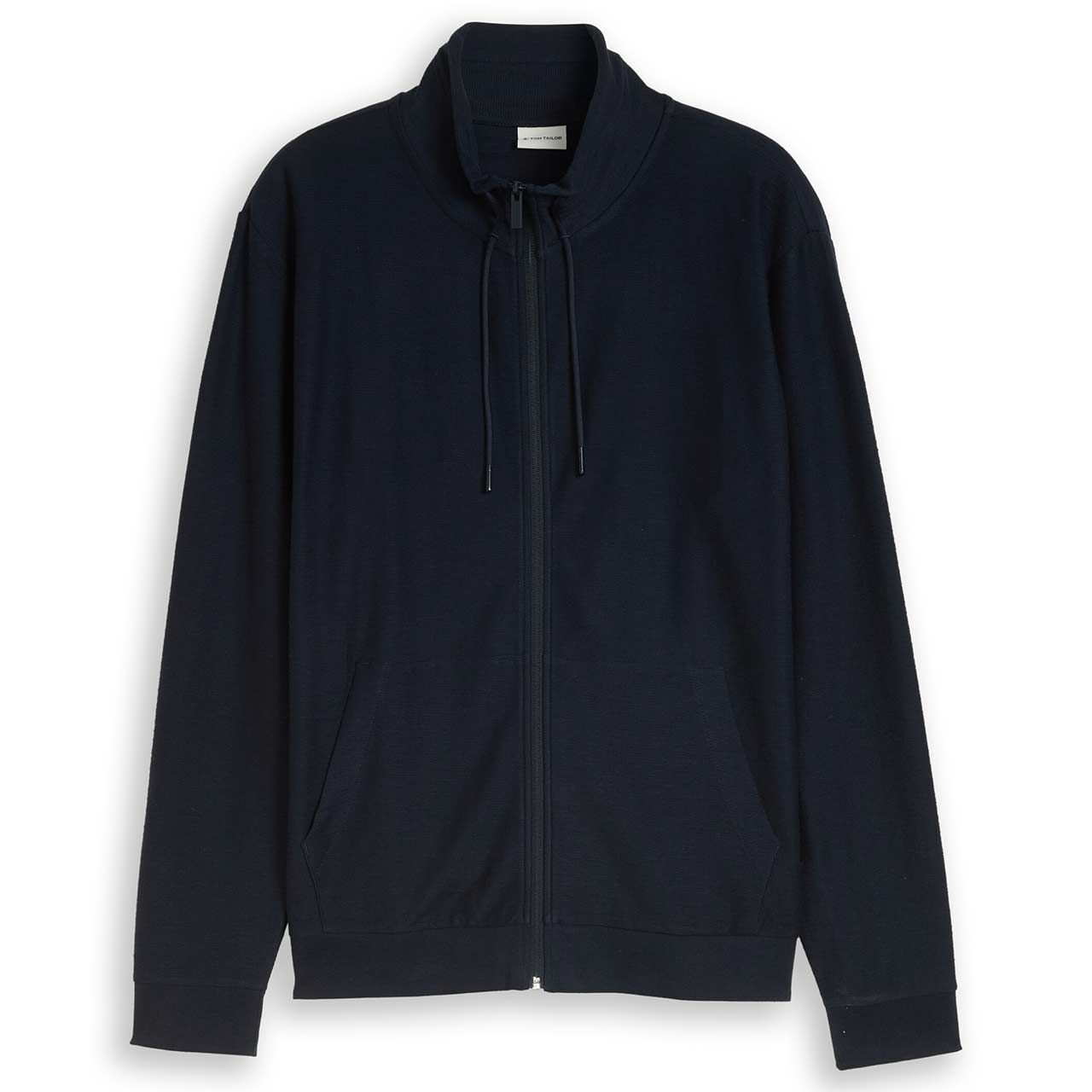 Tom Tailor Herren Sweatjacke Structured Stand-Up sky captain blue
