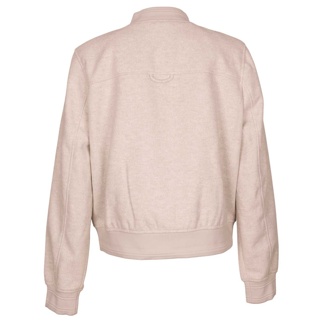 Damenjacke Fake Wool Blouson von Cecil in Greige, Rückansicht