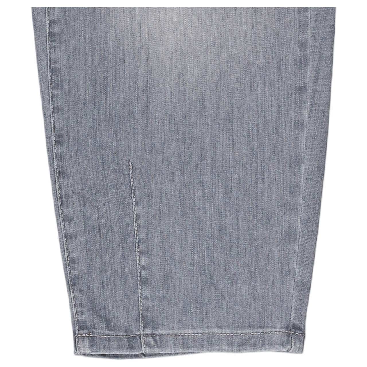 Damen 7/8 Jeans Bobbie von MAC in Grau angewaschen, Detailansicht Saum