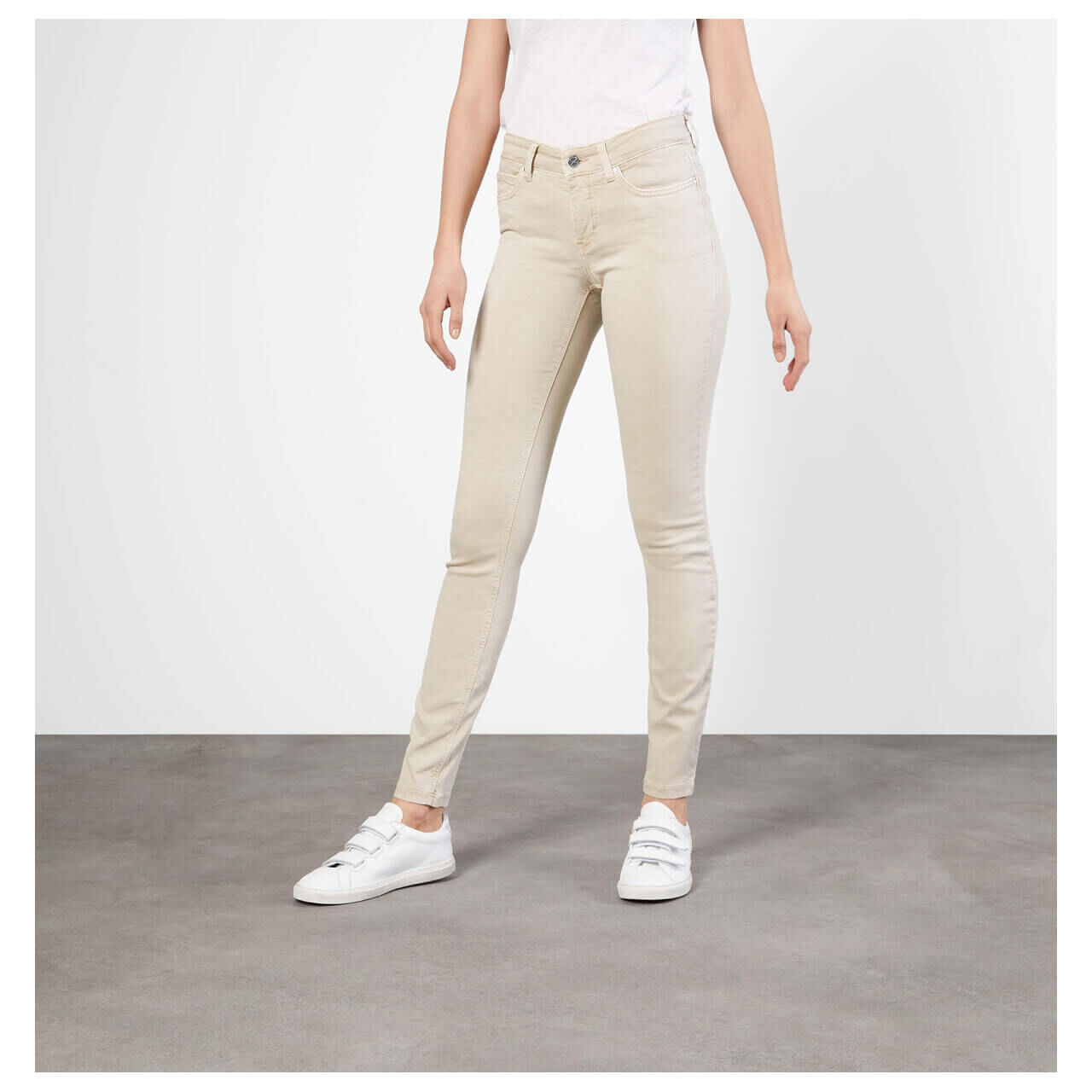 MAC Jeans Dream Skinny für Damen in Hellbeige, FarbNr.: 214W