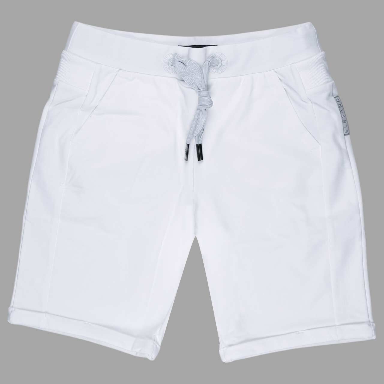 Damen Baumwoll Shorts Brinjana von Elbsand in Cremeweiß, Vorderseite