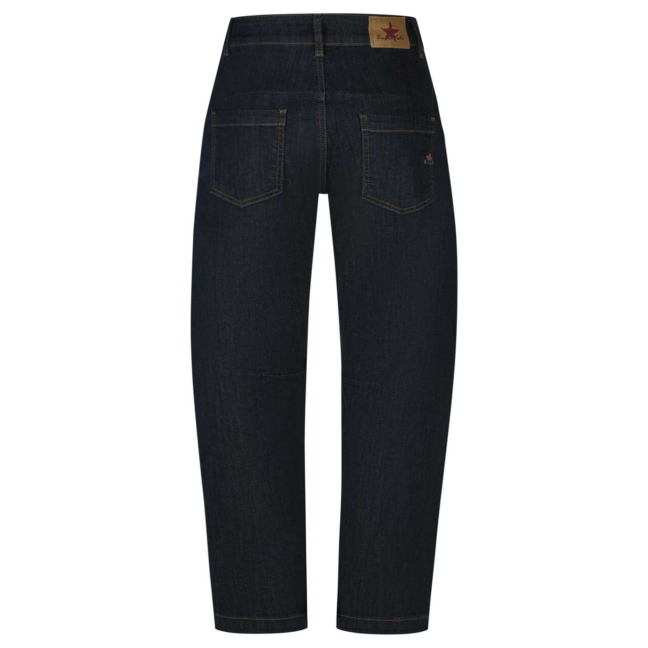 Damenjeans Barrel Long Stretch Denim von Buena Vista in Dunkelblau, Rückansicht