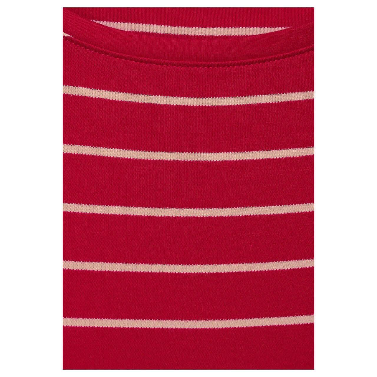 Cecil Basic Boatneck 3/4 Arm Shirt casual red stripes