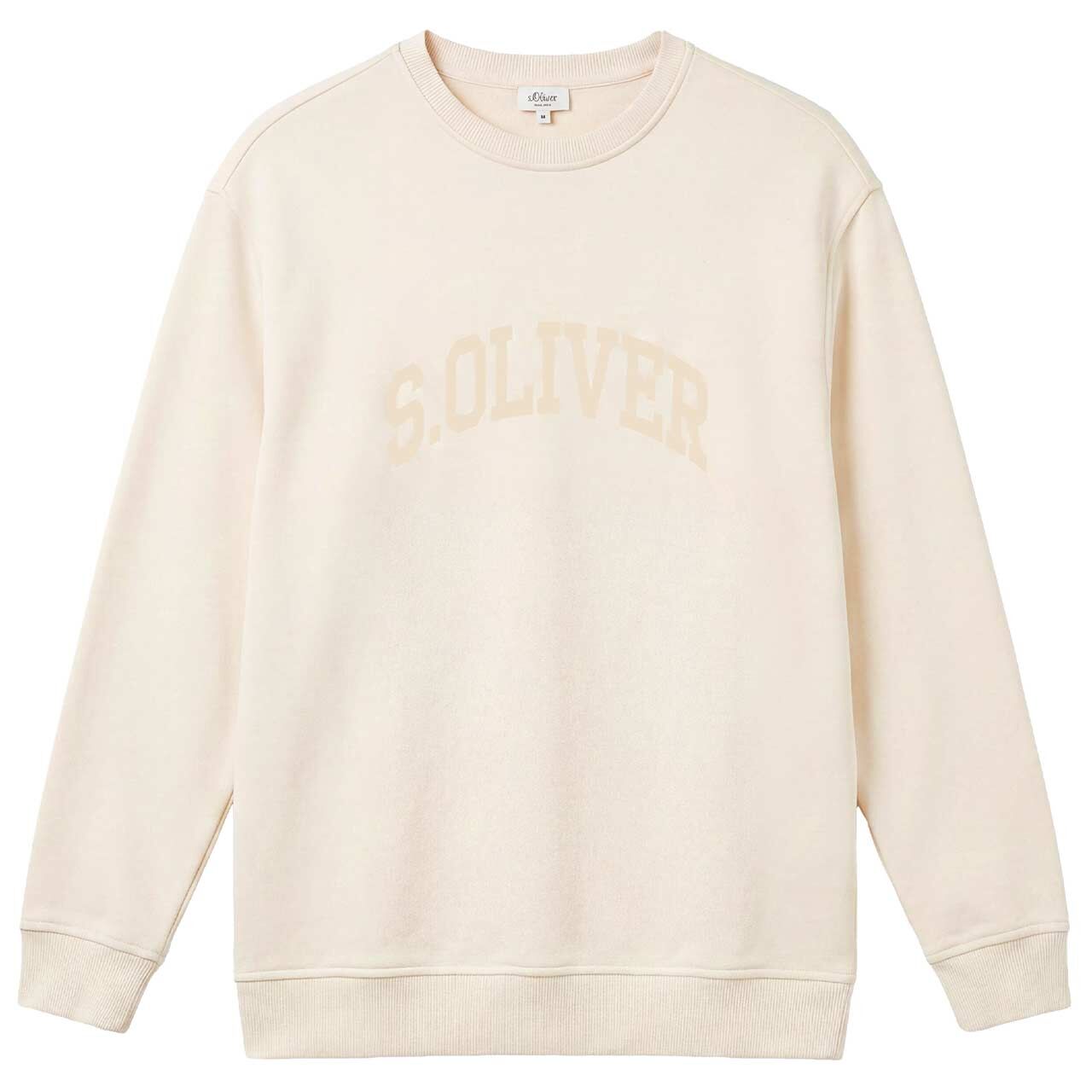 s.Oliver Damen Sweatshirt almond white print