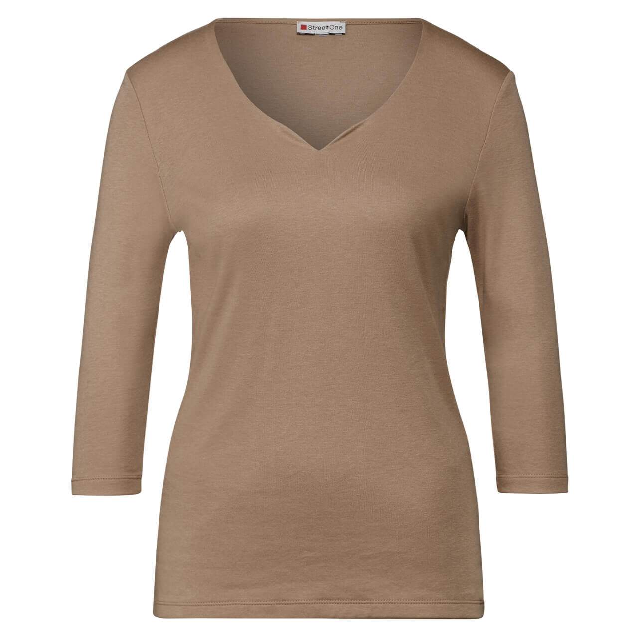 Street One Damen 3/4 Arm Shirt Ada honey sand Street One Damen 3/4 Arm Shirt Ada honey sand