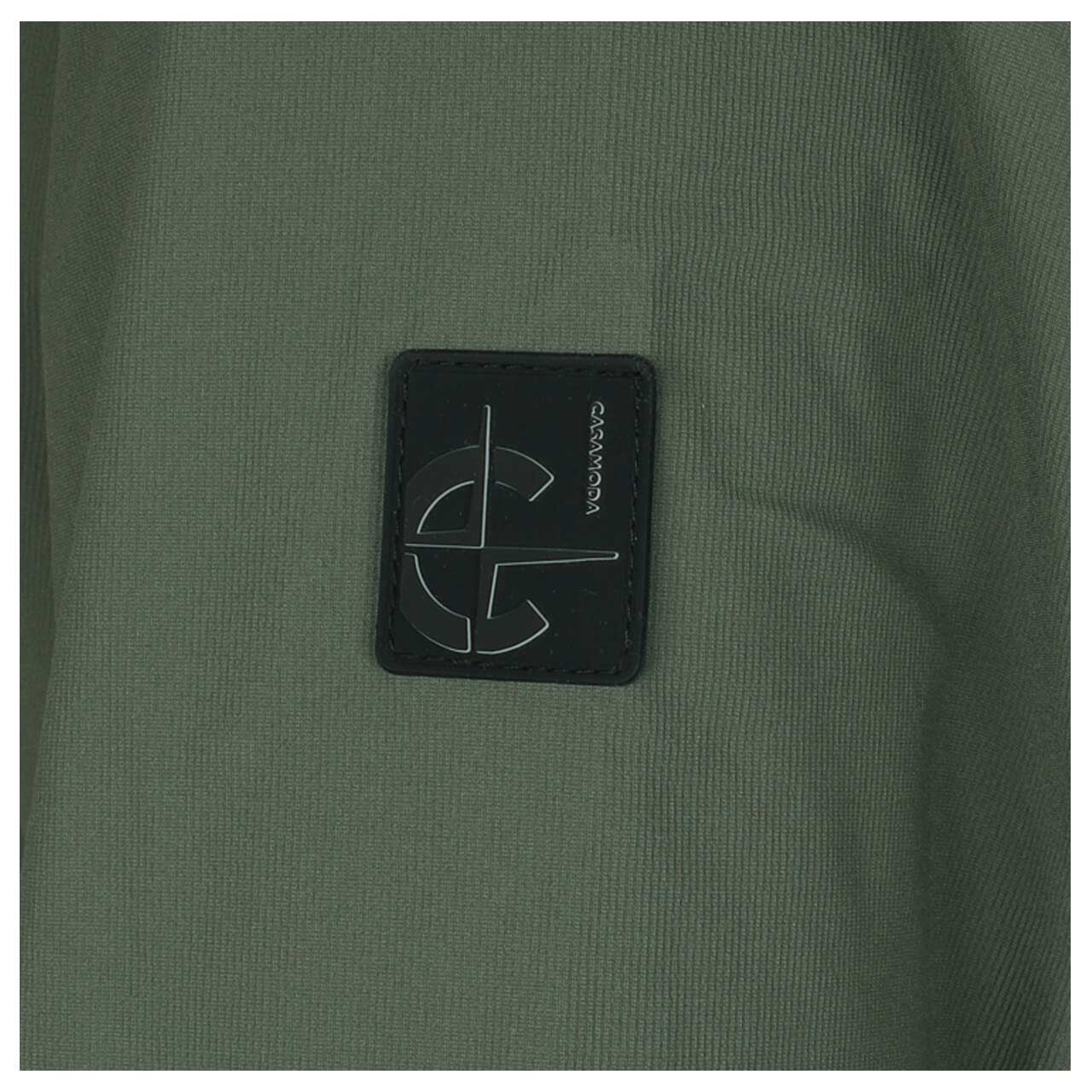 Herren Jacke Blouson von Casa Moda in Olivgrün, Detailansicht vom Logo