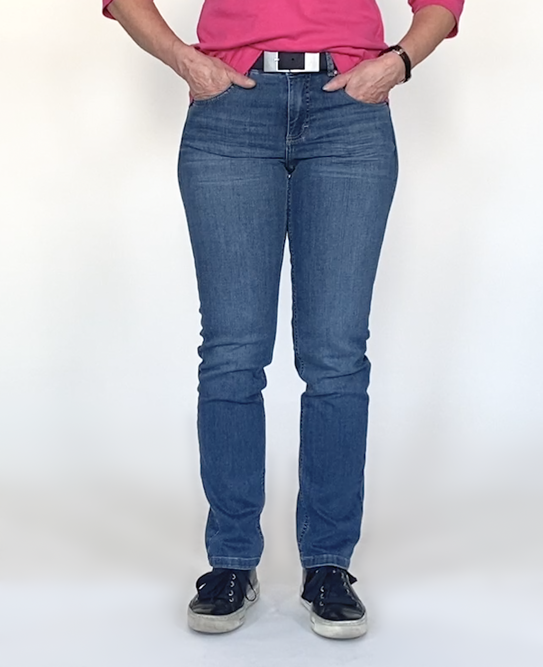 Angels Cici Jeans old washed used buffi blue