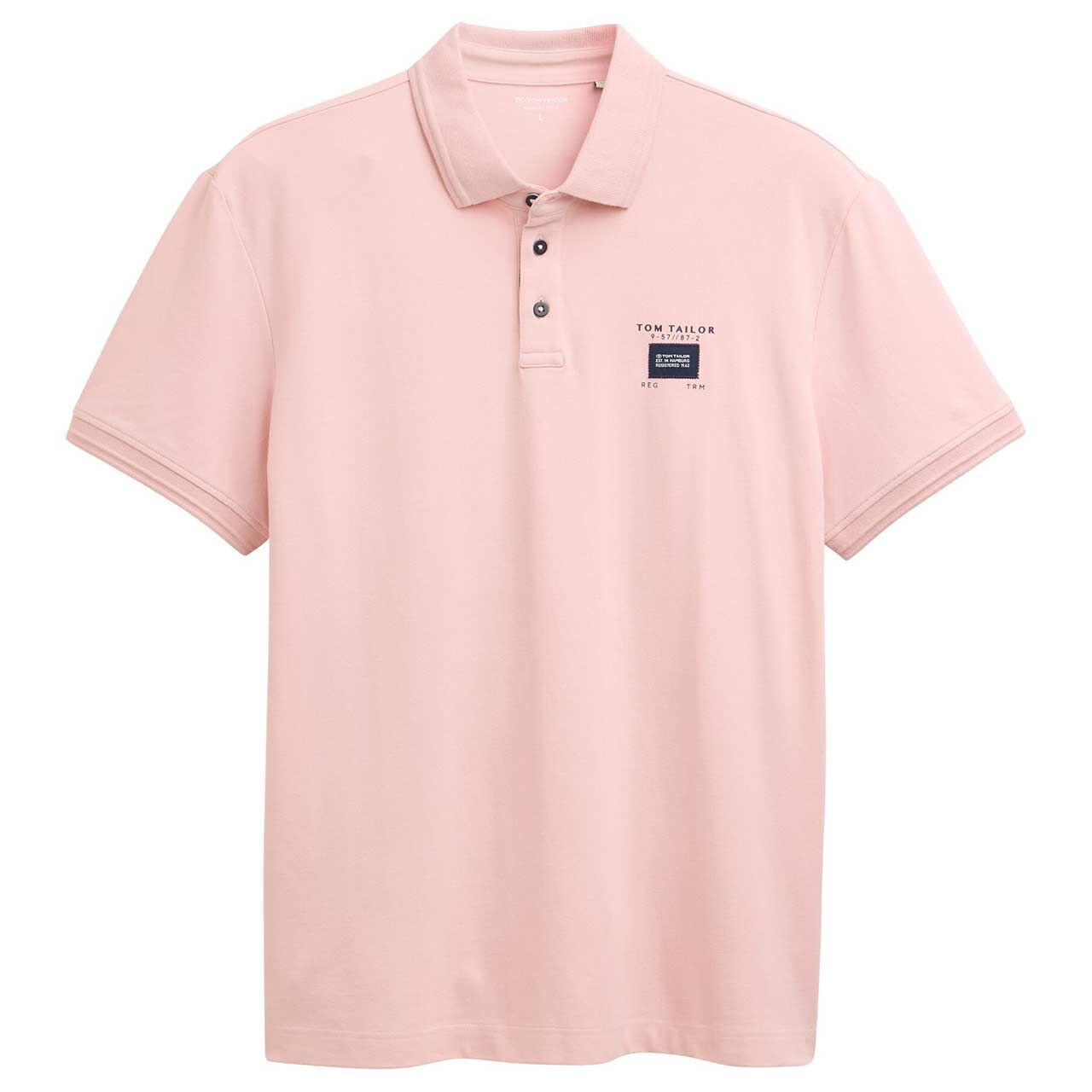 Tom Tailor Herren Piqué Poloshirt blush pink