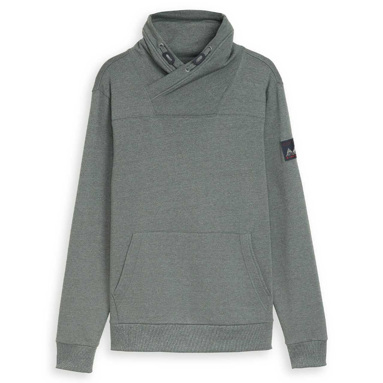 Tom Tailor Herren Sweatshirt Structured Snood green mint grindle