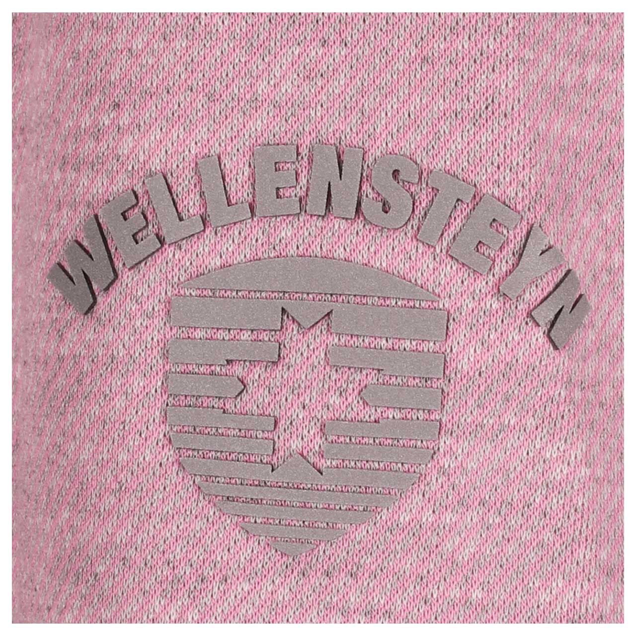 Damen Jacke Lacal von Wellensteyn in Rosa meliert, Detailansicht Markenlogo
