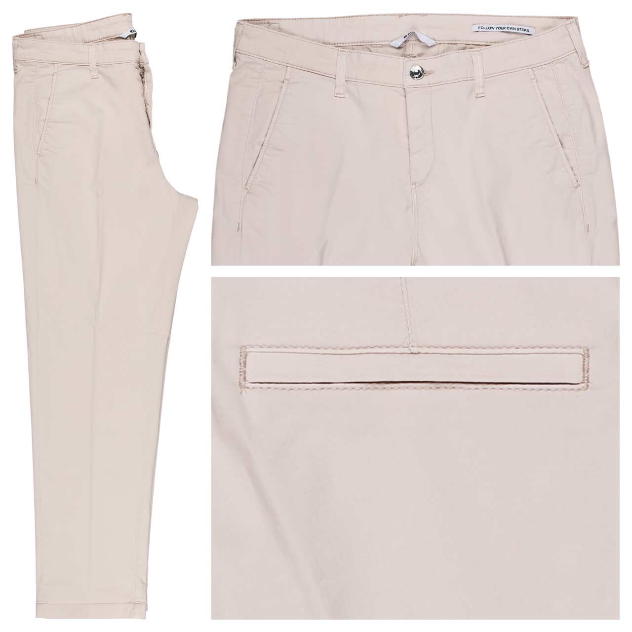 MAC Chino 7/8 Baumwollhose ivory