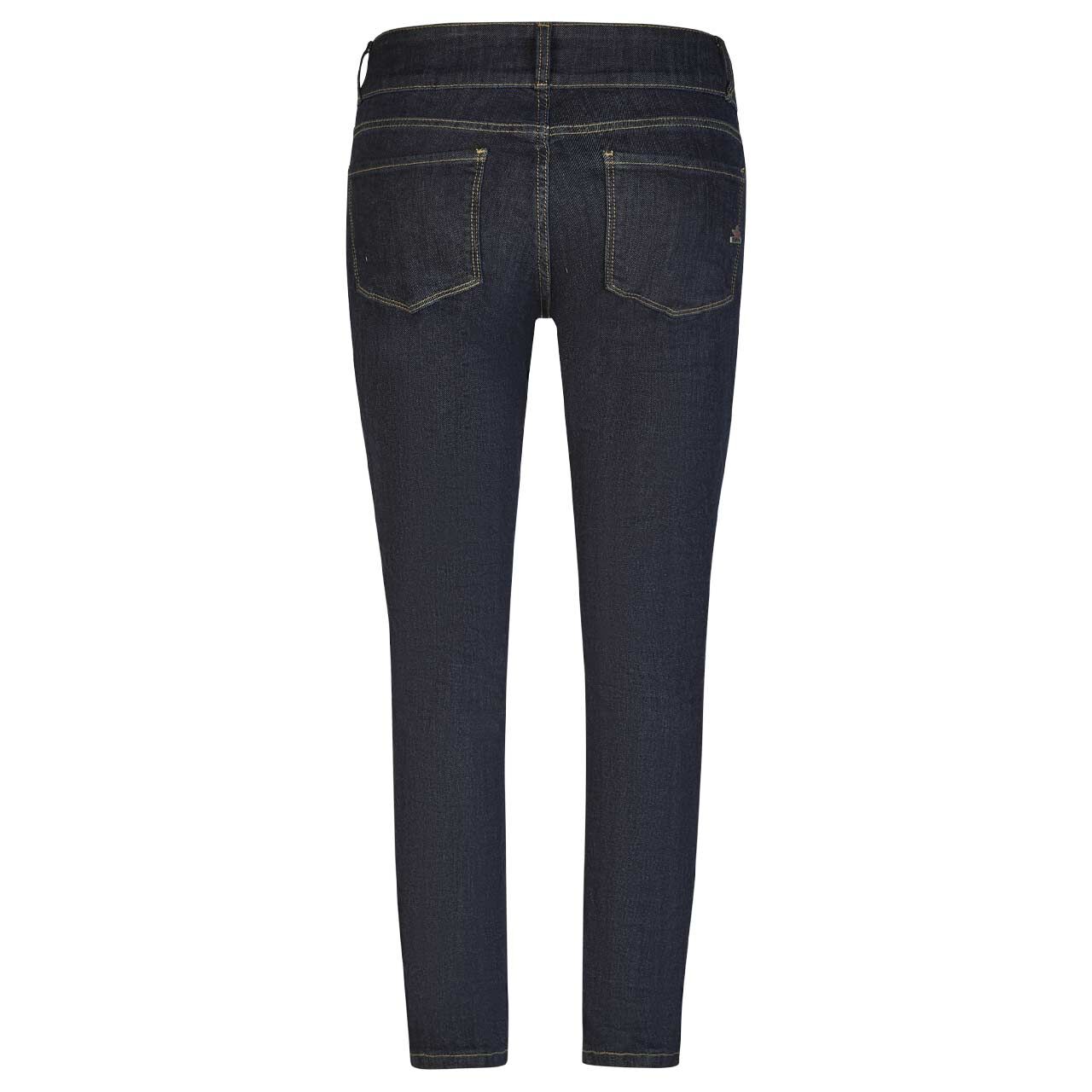 Damenjeans Tummyless Stretch Denim von Buena Vista in Dunkelblau angewaschen, Rückansicht