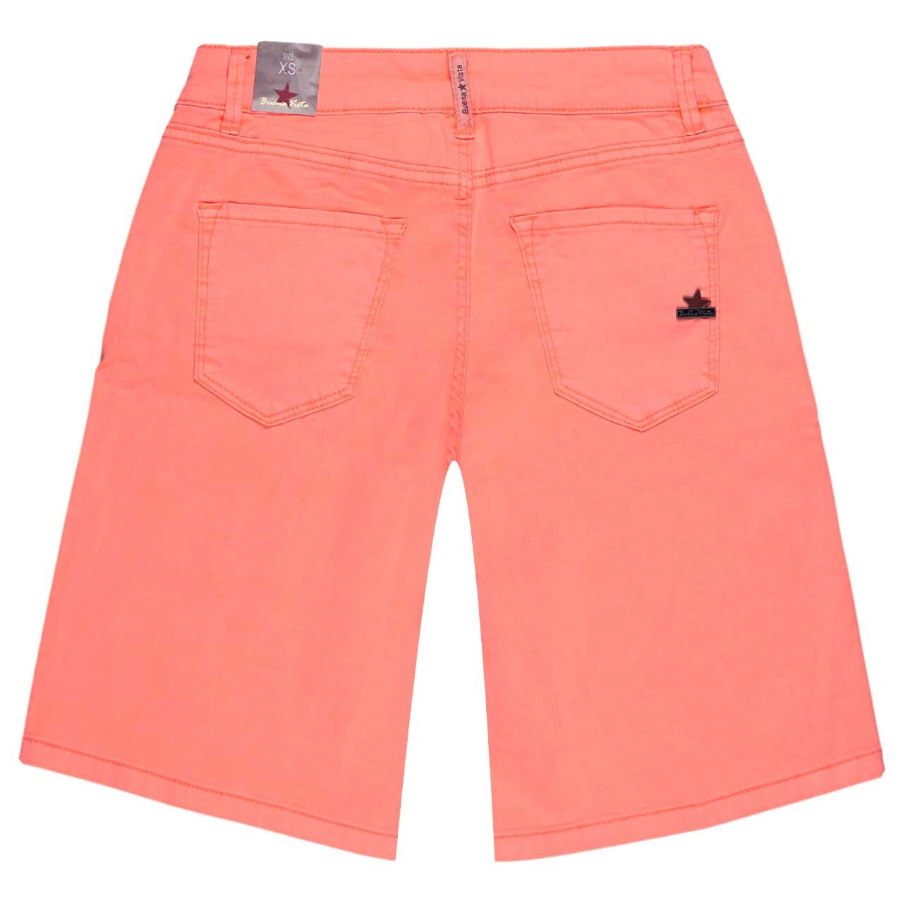 Damen Baumwollhose Italy-Short Stretch Twill von Buena Vista in Orange, detaillierte Rückansicht