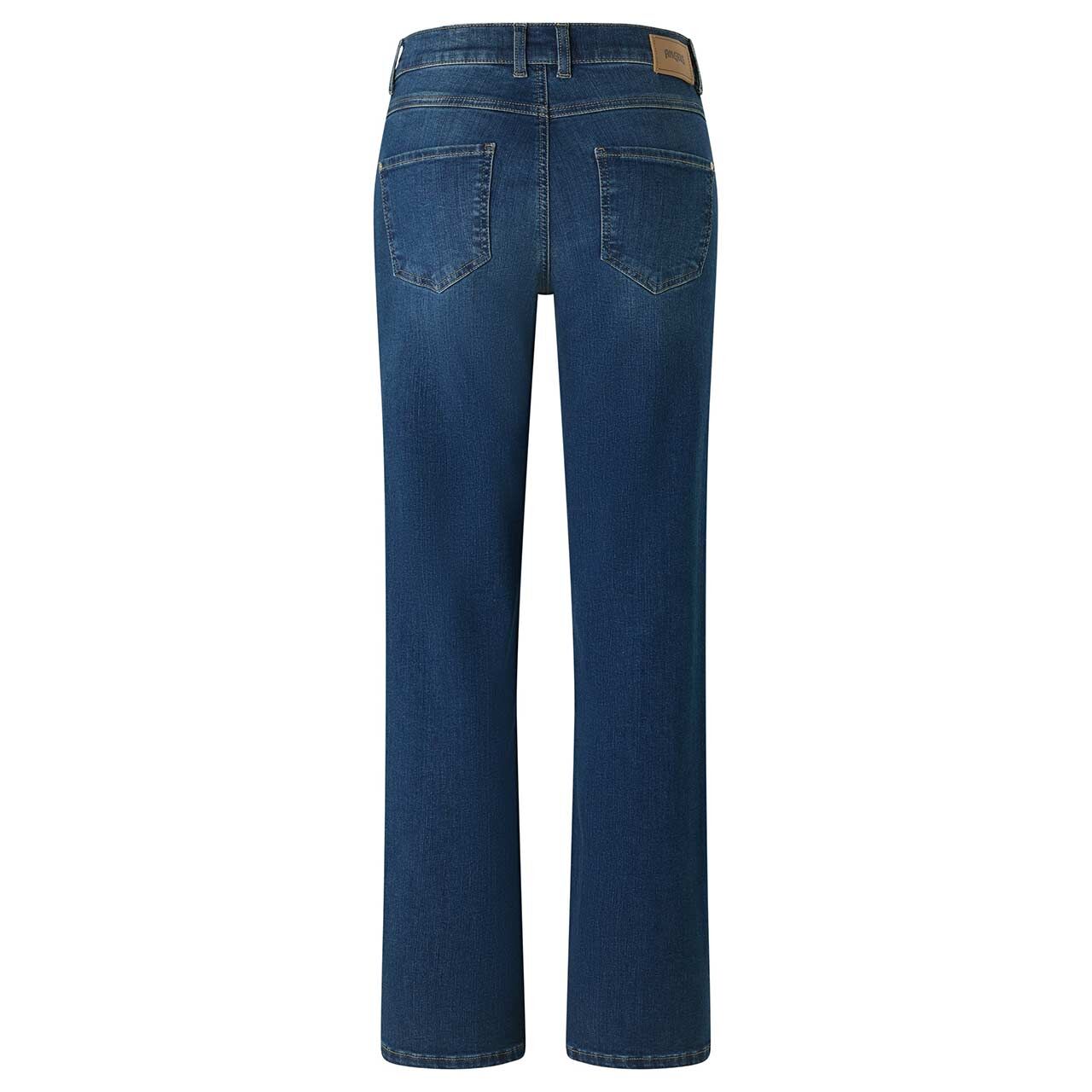 Damenjeans Lara von Angels in Blau angewaschen, Rückansicht