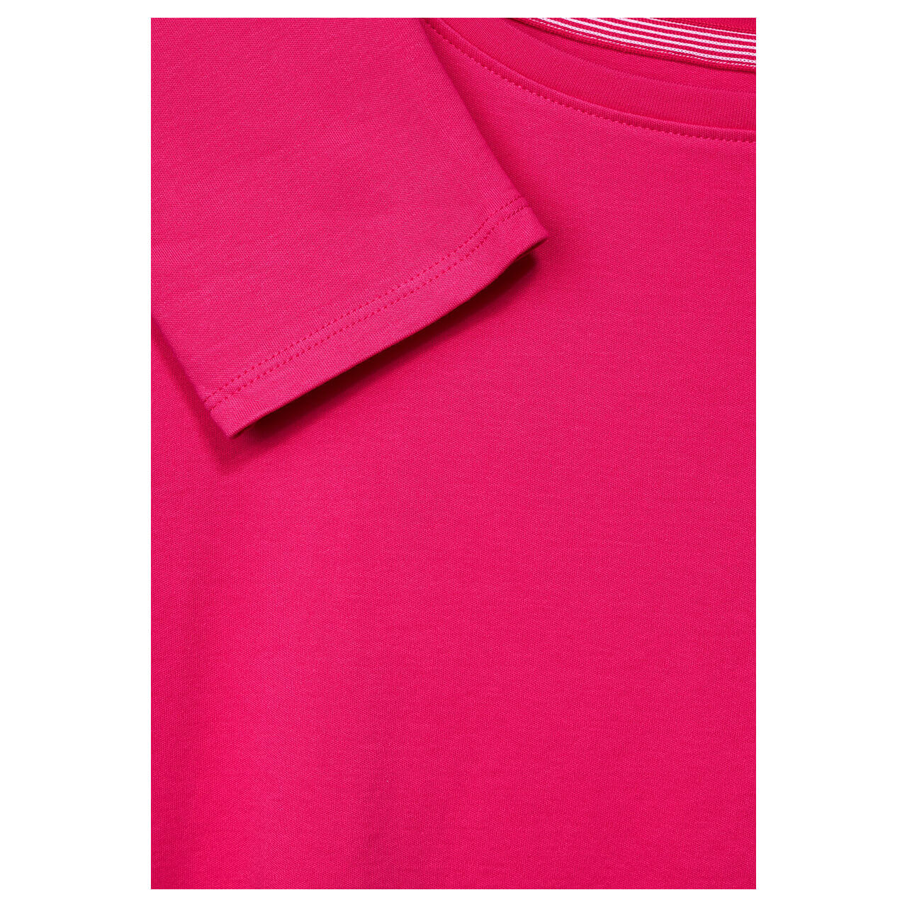 Cecil Basic Boatneck 3/4 Arm Shirt fresh pink