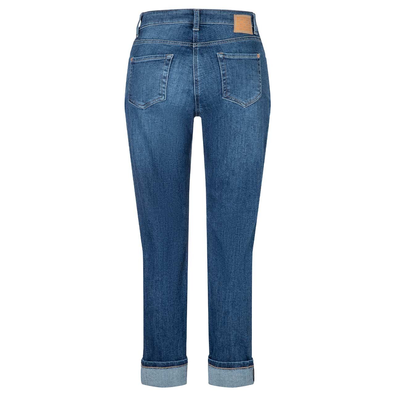 Damen Ankle Jeans Sue Cropped von MAC in Blau angewaschen, Rückansicht