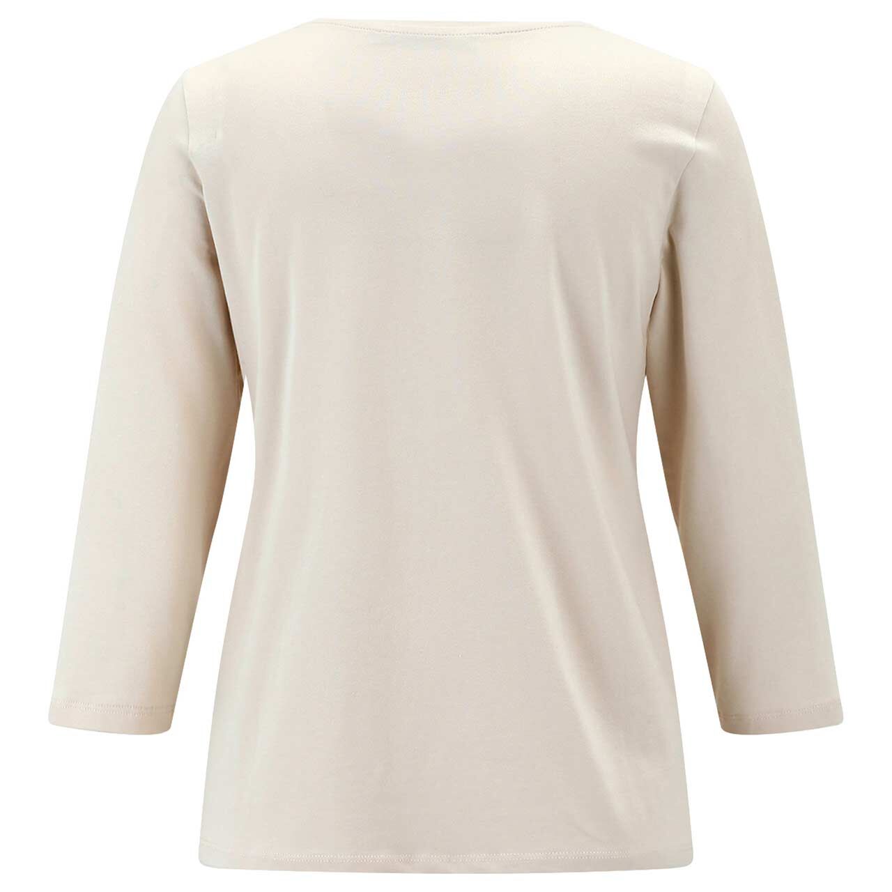 Damen 3/4 Arm Shirt von Betty Barclay in Beige mit Print, Rückansicht