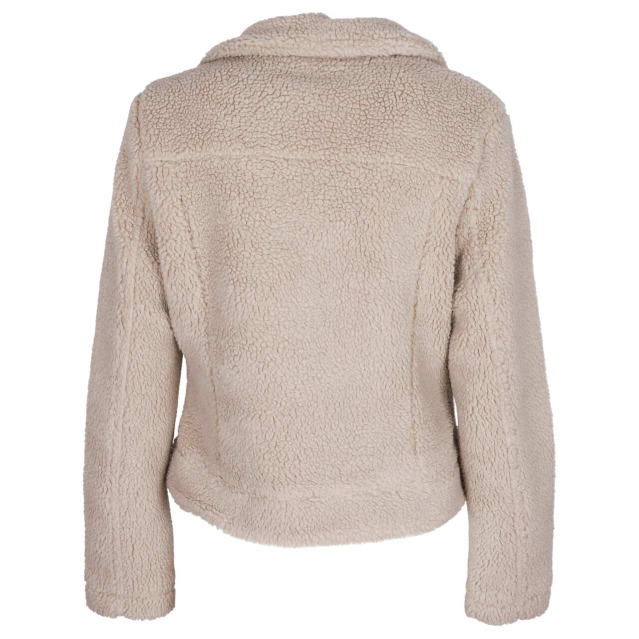 Damen Teddyjacke Fermina von Mauritius in Hellbraun mit der Farbnummer 9156, Vorderansicht