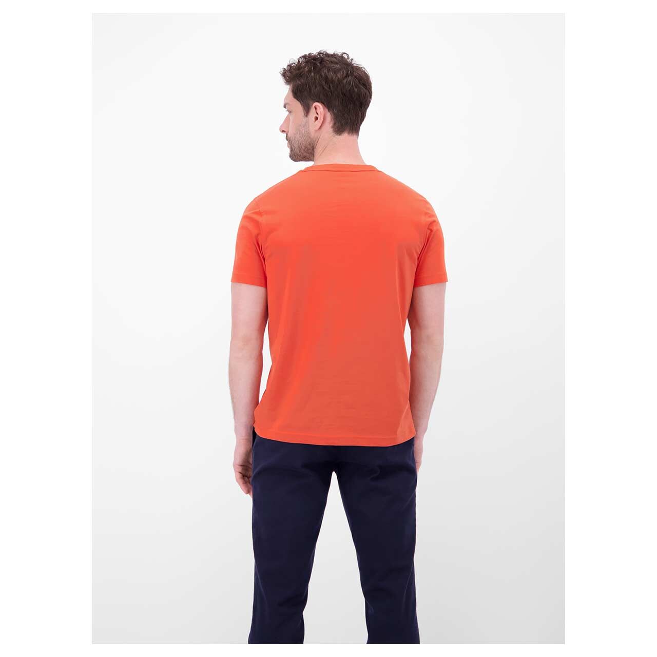 Herren T-Shirt von Lerros in Rot, Rückansicht am Model