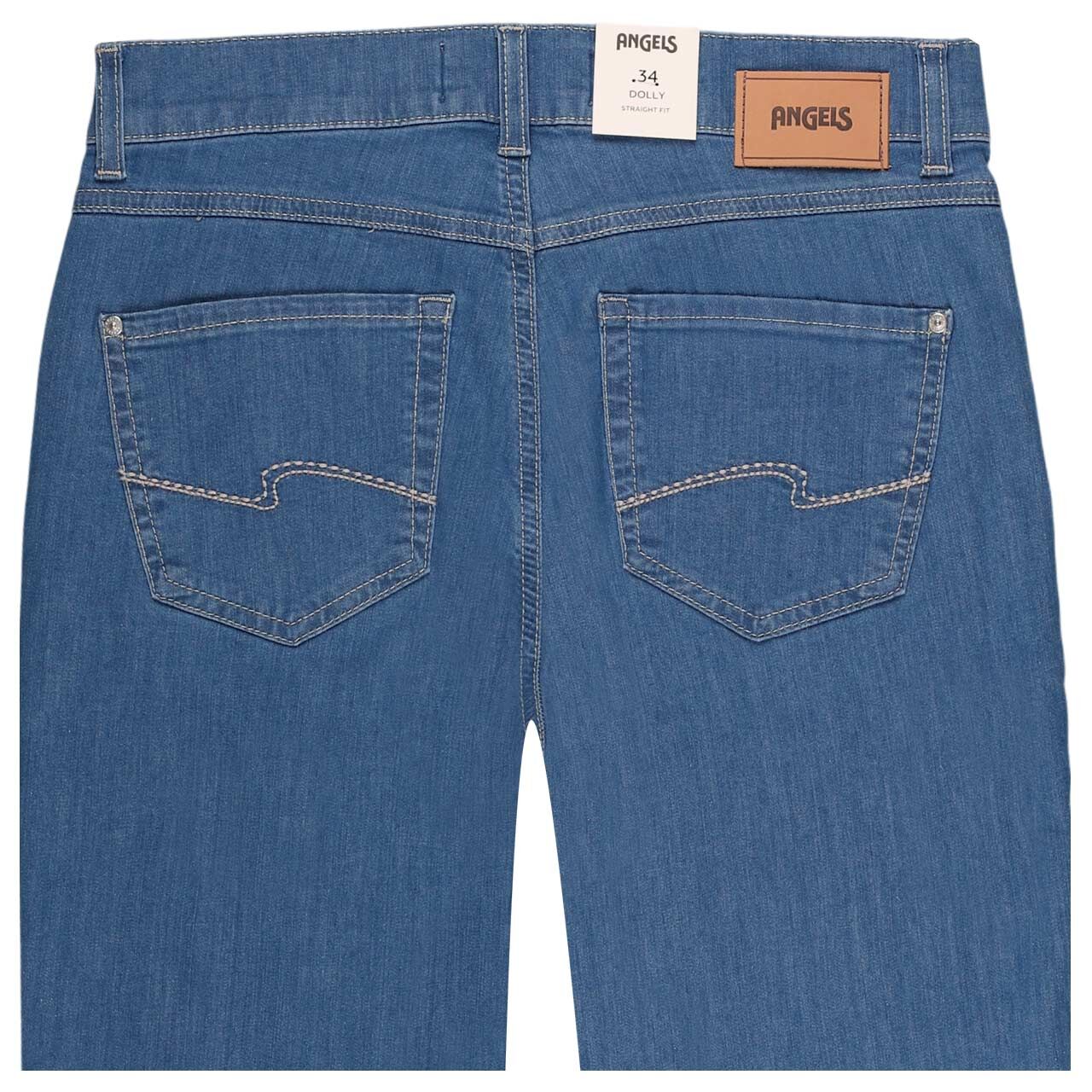 Stretch Damenjeans Dolly von Angels in Hellblau, detaillierte Rückansicht