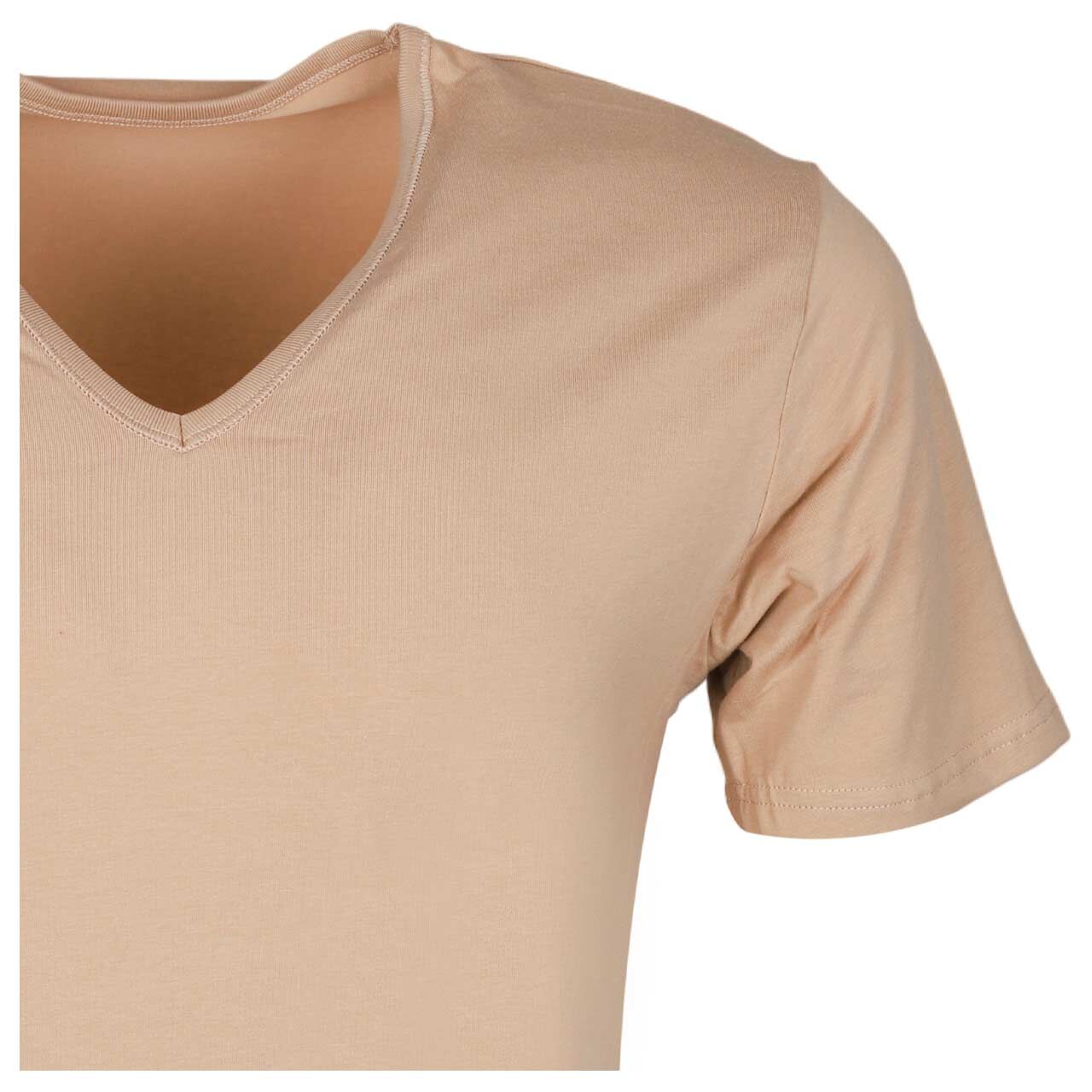 Herren T-Shirts Venti von Casa Moda in Beige, Detailansicht vorne